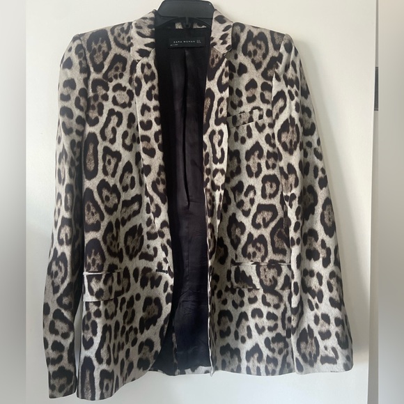 Zara set - Animal Print Blazer and Pant - Picture 8 of 12